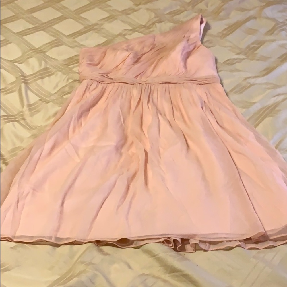 J. Crew one shoulder short bridesmaid dress